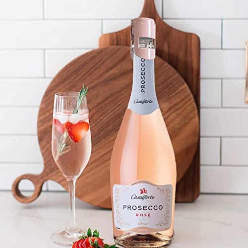 HYZ Champagne Stoppers - Stainless Steel Sparkling Wine Bottle Stopper with Pure Silicone Air Tight Seal - Professional Wine Saver for Champagne，Prosecco and Cava (2Pack Pink) - Image 2