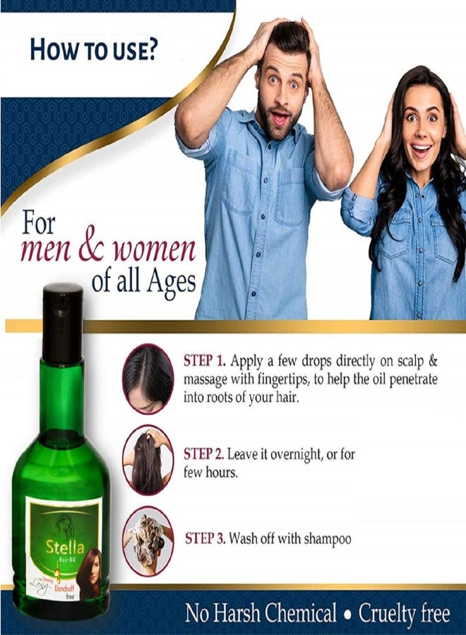 Afflatus Stella Ayurvedic Hair Growth Oil for Stronger, Black & Silky Hair || Controls Hair Fall, Dandruff and Rejuvenate Follicles- (100ml x 3) - Image 4