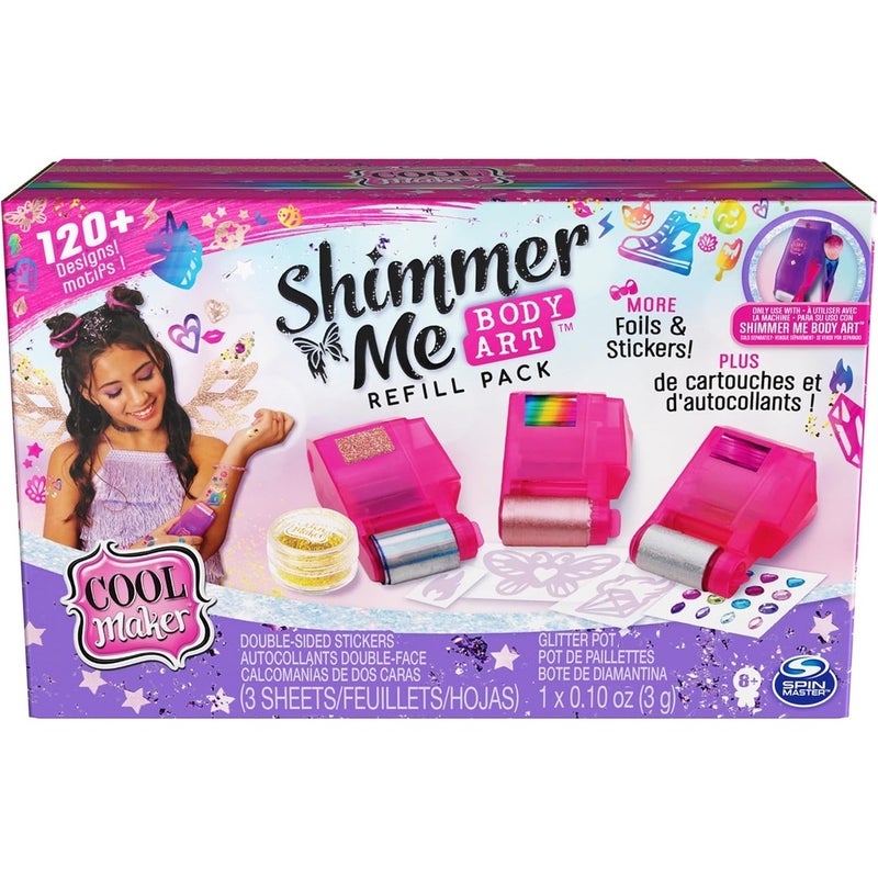Spin Master - Shimmer Me Body Art With Refill Pack & Exclusive Glitter - 6062359 - Image 1