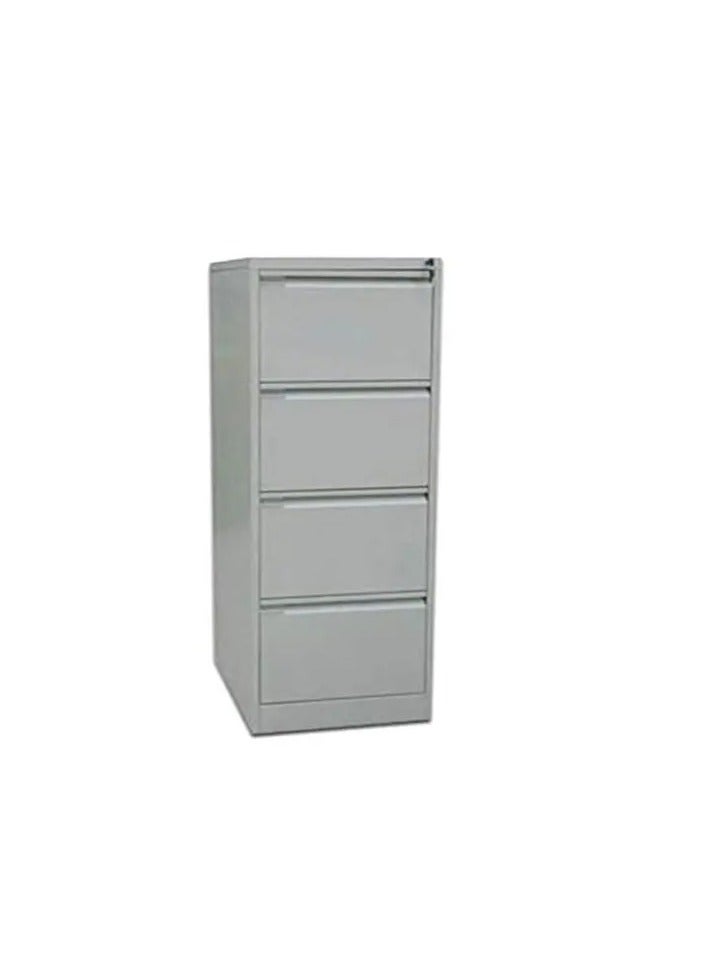 جالاكسي ديزاين خزانة ملفات عمودية بأربعة أدراج، باللون الرمادي (الارتفاع 133 × العرض 45 × العمق 62 سم) - Image 1