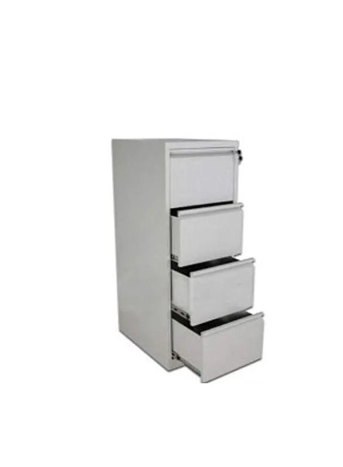جالاكسي ديزاين خزانة ملفات عمودية بأربعة أدراج، باللون الرمادي (الارتفاع 133 × العرض 45 × العمق 62 سم) - Image 2