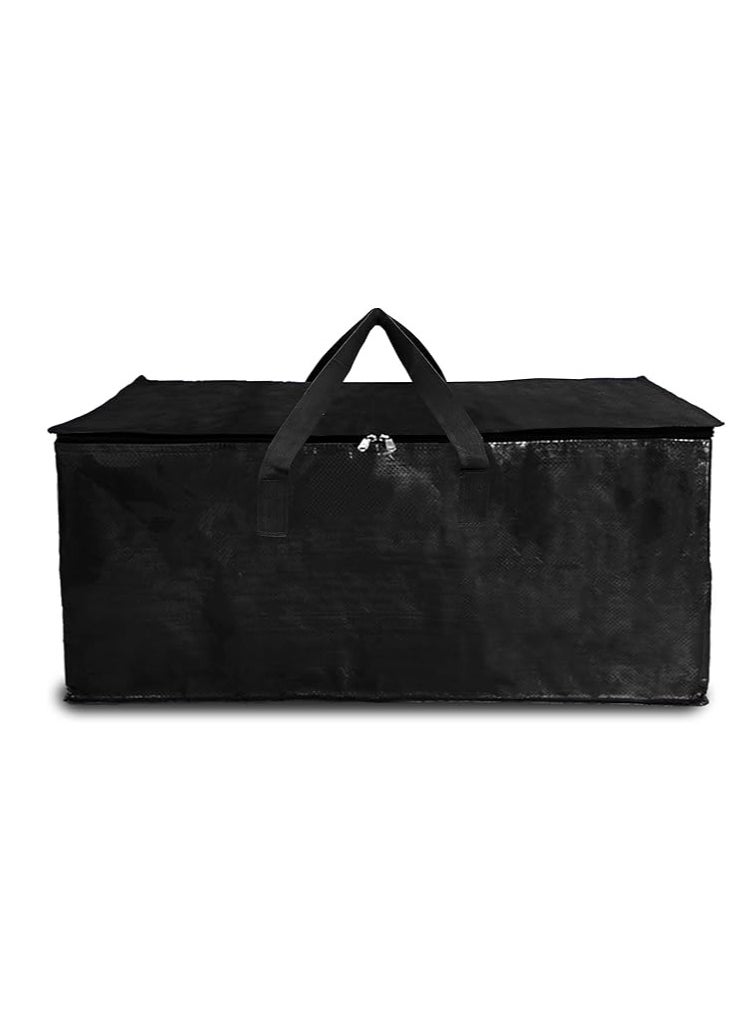 shalimar Shalimar Large Capacity Travel Bag-Storage Bag-Move-in Bag-Duffel Bag Strong Durable Foldable & Water Resistant - Pack of 1 - Black - 62 L x 30 W x 35 H  - Image 1