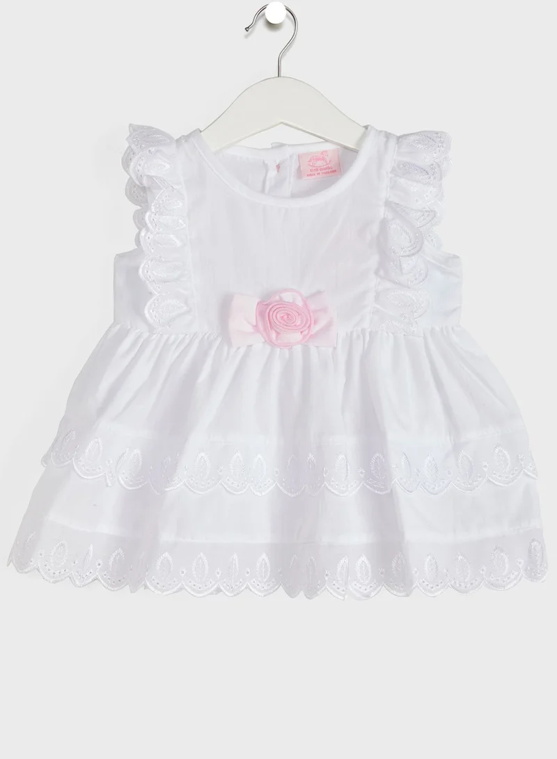 rock a bye baby Infant Broderie Print Top & Shorts Set