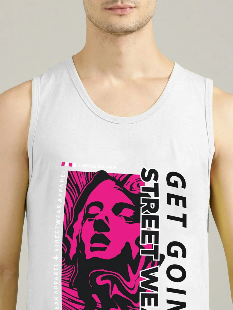 Joven  Grey Cotton Slim Fit Vest for Men for Men | Best Price UAE