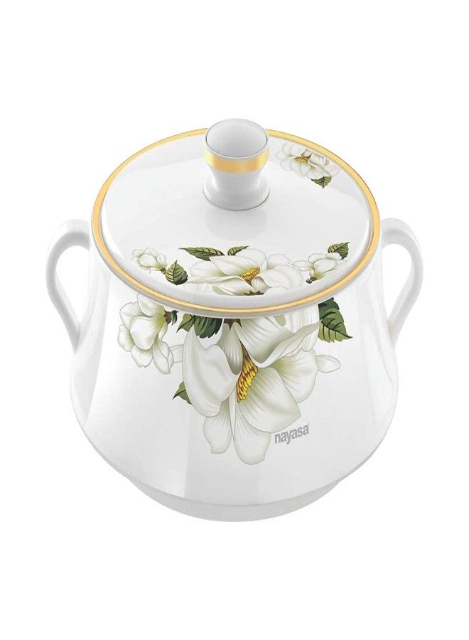 Nayasa Plastic & Stainless Steel Lorenzo Casserole(5000ml,White) - Image 1