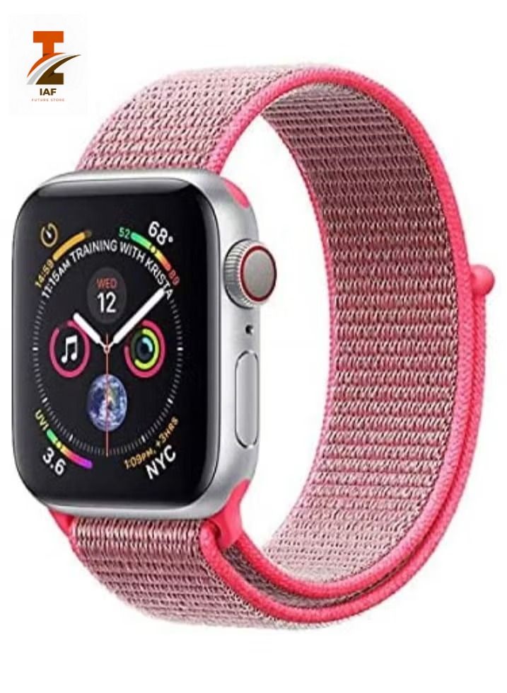 إيف سوار رياضي من النايلون لساعة أبل 45 مللي متر 44 مللي متر 42 مللي متر شريط بديل ناعم للساعة سلسلة 7/6 / SE / 5/4/3/2/1 - Image 1