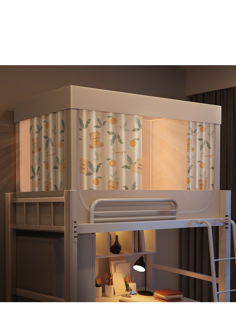 Y&D Bed Canopy Tents Curtain Blackout Curtain Single Bed Tent Curtain Student Shading Cloth Bed Canopy Mosquito Net Student Sleep Privacy Protection  - Image 1