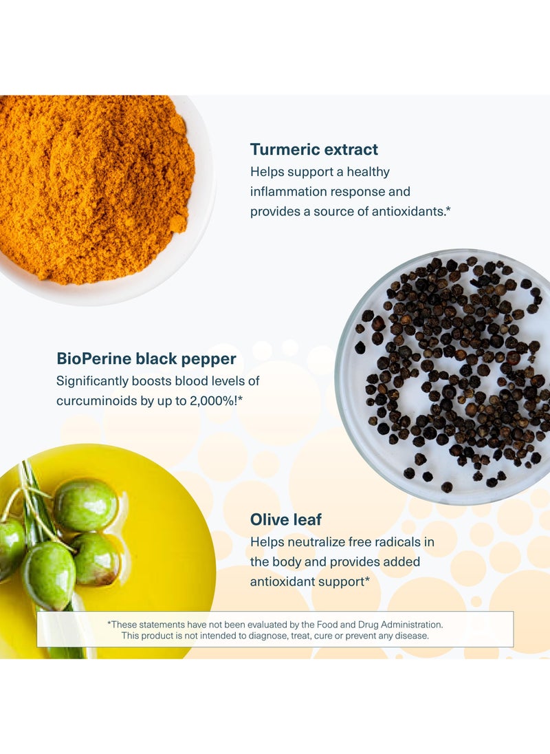 youtheory - Turmeric Supports Healthy Inflammation Response 60 Tablets - Image 1