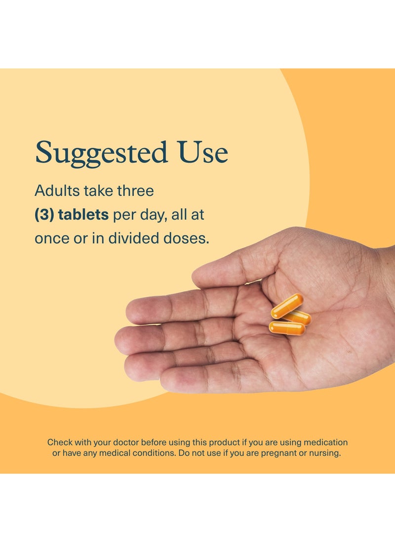 youtheory - Turmeric Supports Healthy Inflammation Response 60 Tablets - Image 1