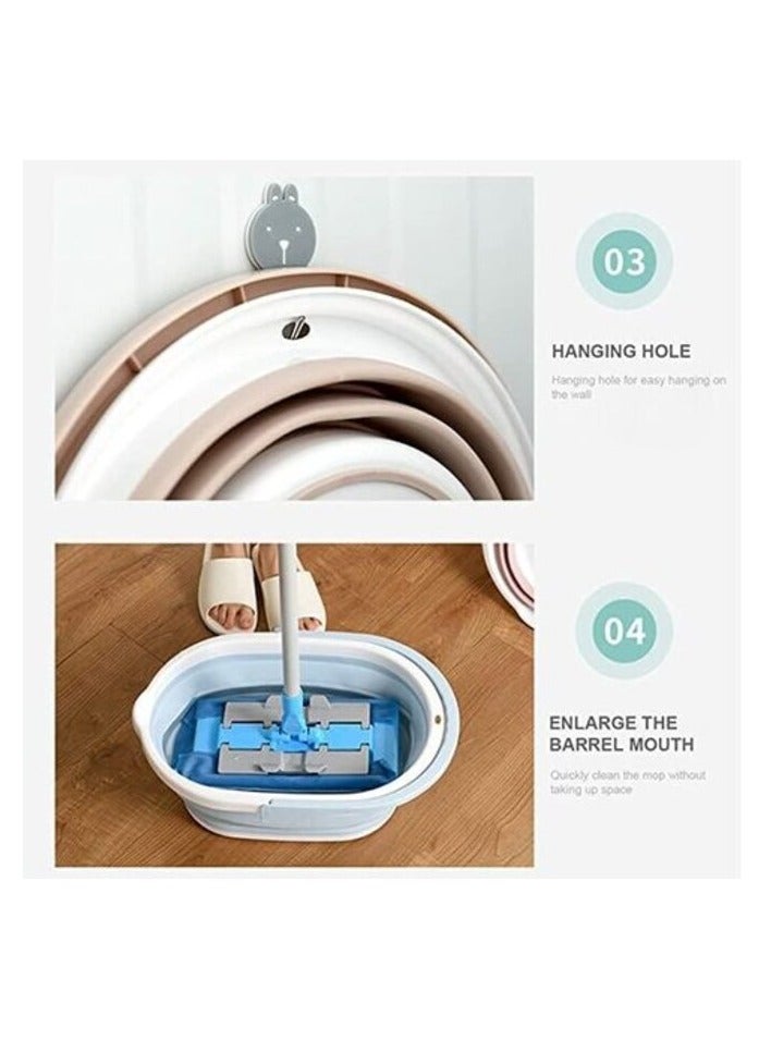 BBstore Space Saving Pop Up Bucket Collapsible Basin Blue - Image 3