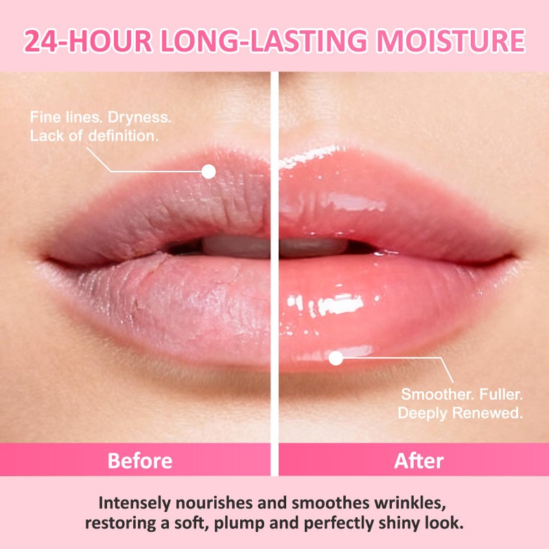 VISRIE 12 PCS Bee Lip Balm Honey Pot, Overnight Sleeping Lip Mask with Applicator - Propolis & Fruit Extract Moisturizing Lip Care for Dry Cracked Lips, Cute Makeup Gift for Women & Girls - Image 3