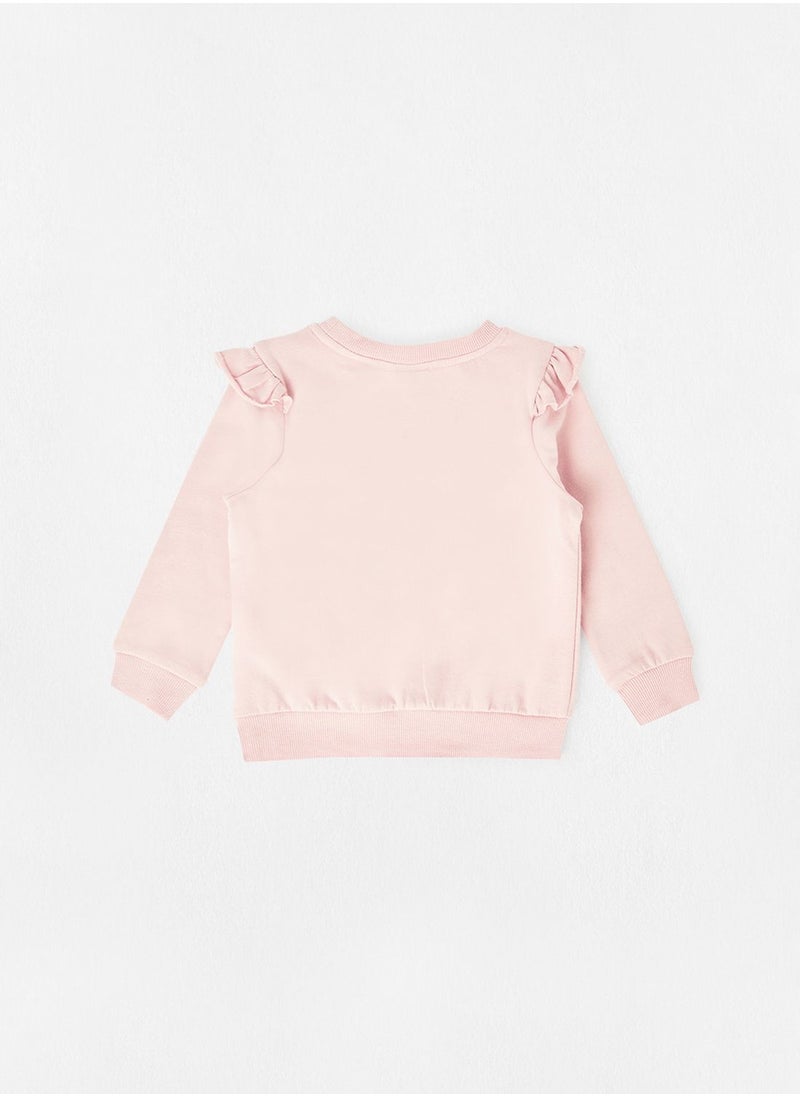NAME IT - Kids Bambi Ruffle Sweatshirt - Image 1