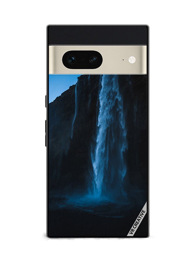 VR CREATIVE Protective Case Cover For Google Pixel 7 Blue Waterfall Design Multicolour - Image 1