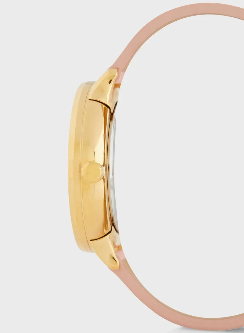 Skagen Riis Pu Strap Analog Watch