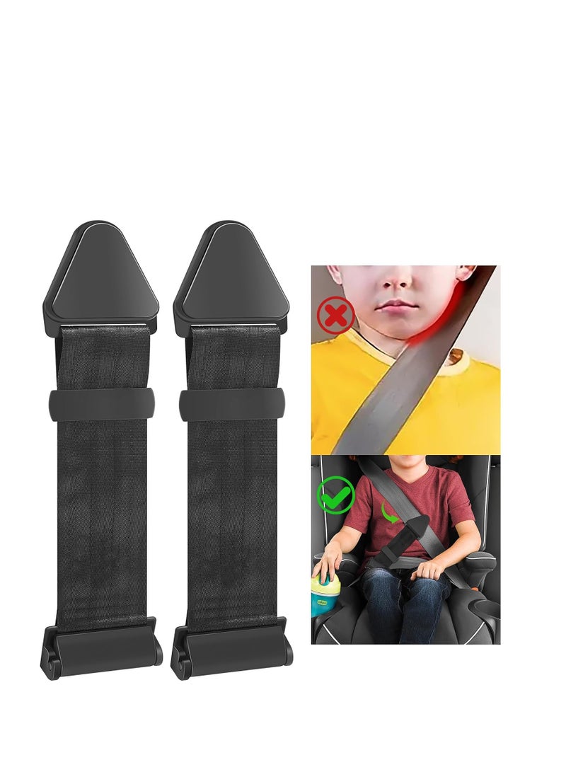 SYOSI Seat Belt Adjuster Adjustable Car Seat Belt Adjuster with Clips Soft Seatbelt Adjuster to Protect Child's Neck and Face Essential for Children's Travel (2 Pack) - Image 1