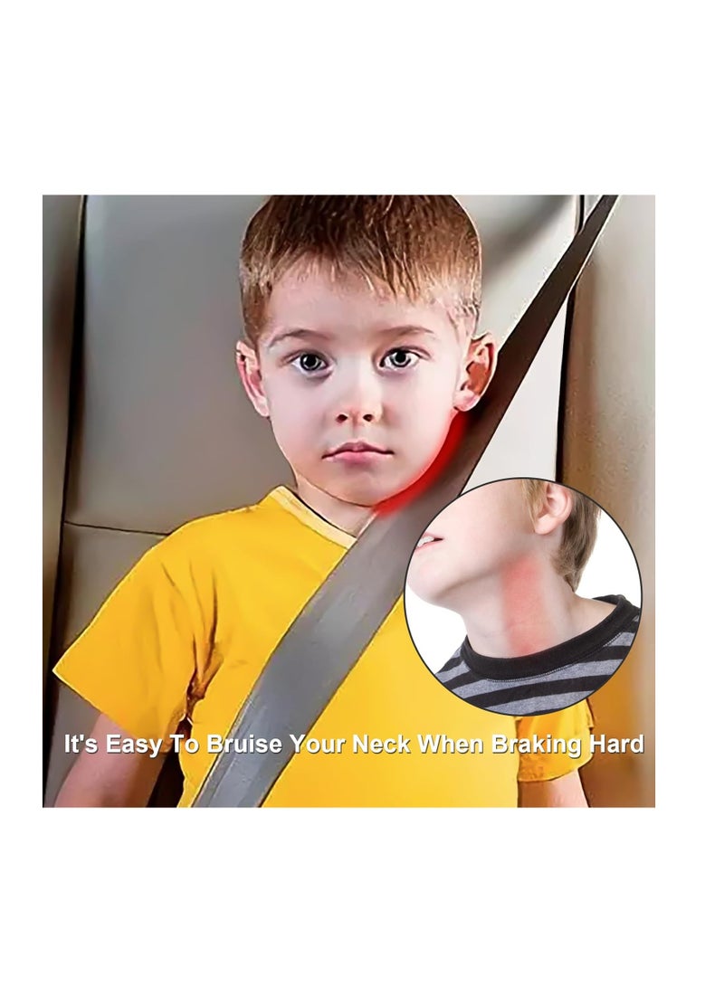 SYOSI Seat Belt Adjuster Adjustable Car Seat Belt Adjuster with Clips Soft Seatbelt Adjuster to Protect Child's Neck and Face Essential for Children's Travel (2 Pack) - Image 3