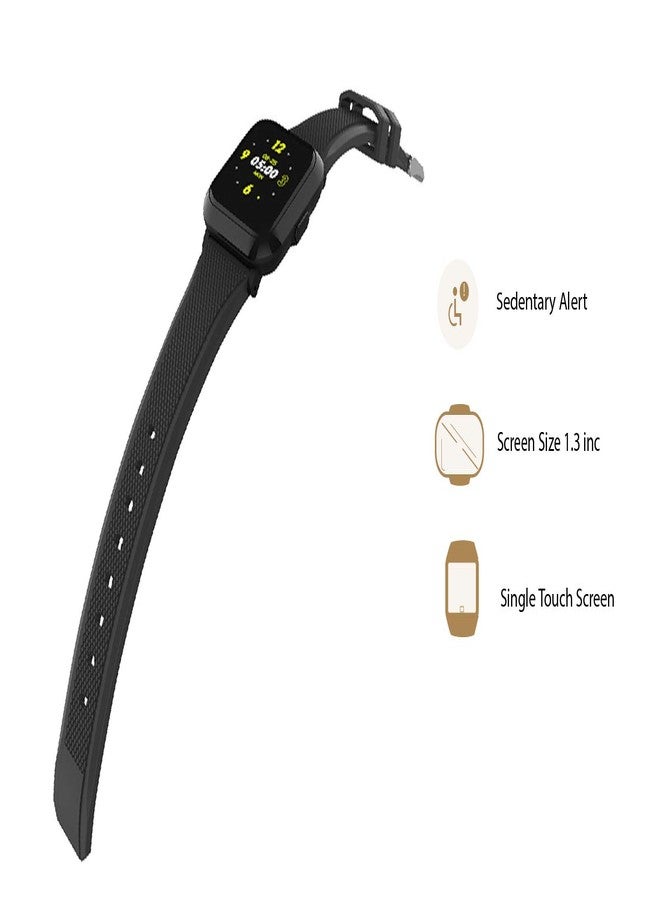 OPTA SB-116 Eros Bluetooth Fitness Watch| Blood Pressure| Full Touch Screen | Heart Rate | TFT Color Screen Fitness Tracker for All Android/iOS(Black) - Image 5
