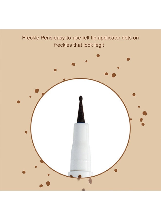 PAGE VINE Freckle Pen- Natural And True Color - Simulation Freckle Pen - Caramel Light Brown Freckle Pencil Natural Easy To Color Without Removing Makeup Spotting Pen Waterproof Sweatproof Makeup #01 Light - Image 4