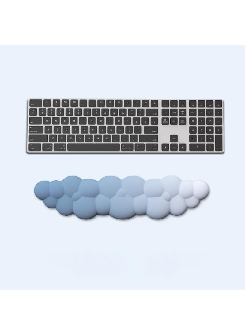 Y&D - 3-Piece Office Keyboard Cloud Wrist Rest And High Density Memory Silicone Non Slip Base Mouse Pad - Image 1