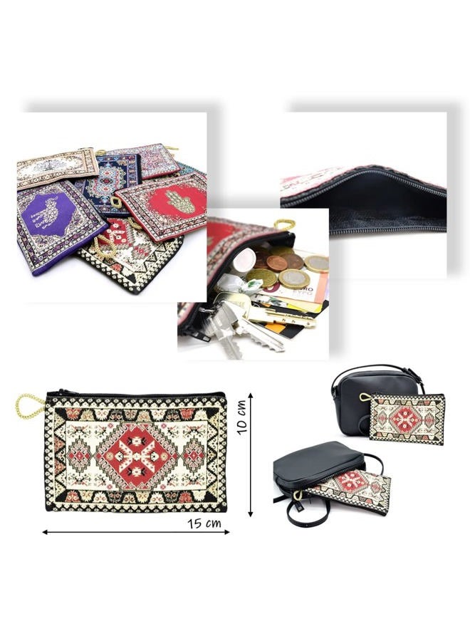 BDM Turkish Wallet Purse with Handmade Print 15x10cm - Elegance and Functionality - Image 3