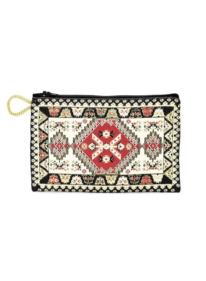 BDM Turkish Wallet Purse with Handmade Print 15x10cm - Elegance and Functionality - Image 1