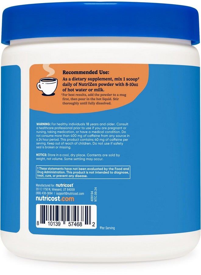 Nutricost Nutrizen AM Focus Adaptogenic Mushroom Drink (Hot Cocoa Flavored) 30 Servings - Includes Reishi, Lion's Mane, Shiitake, Cordyceps - Image 4