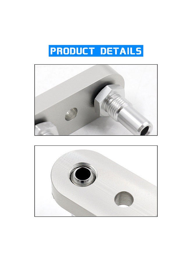Generic - Transmission Cooler Line Adapter Plate with Gasket 6AN Fittings Replacement for 6L80E 6L90E   8L90E Factory Oil Seal Line Connector for Custom Braided Hose Set 551121-6AN - Image 1