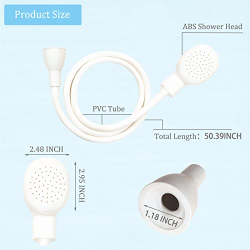 Sunenlyst Sink Spray Rubber Hose, Sink Hose Attachment for Faucet Portable Sink Hose Faucet Sprayer, Shampoo Sprayer for Dog, Pets, Bathing Baby, Washing Hair, Rinsing Vegetables (For sink) - Image 3
