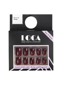 loca Loca Small Nails -N3-Natural Shape brown color  - Image 1
