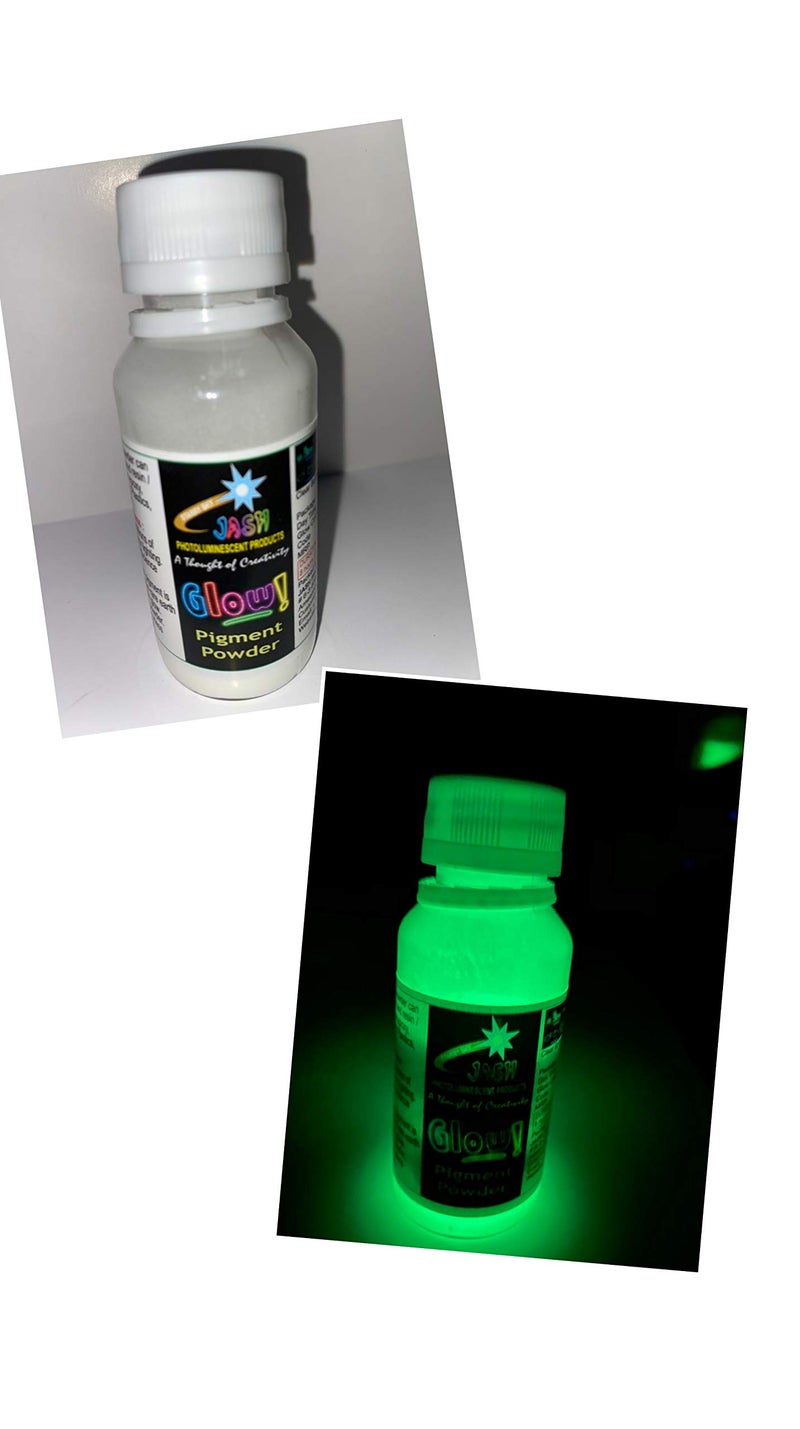 JASH Glow in The Dark Paint Powder 50gm (Yellow Green) - Image 3