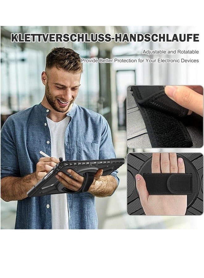 Case Compatible with Microsoft Surface Pro 11 13 inch, Heavy Duty Rugged Protective Cover with 360° Rotating Kickstand  Hand Strap - Image 5