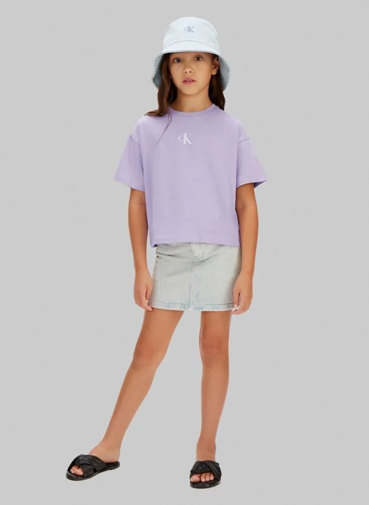 Calvin Klein Jeans  Kids Logo Boxy T-Shirt for Women | Best Price UAE