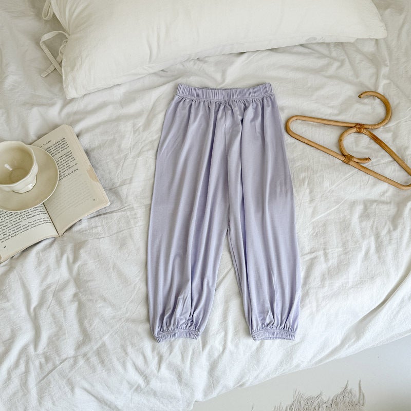 2024 Children'S Pants Summer Thin Youkosi Anti-Mosquito Pants Boys' And Children'S Skin-Friendly Mask Pants Air Conditioning Home Pants - Image 1
