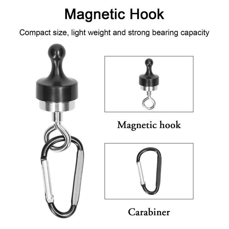 Outdoor Camping Magnetic Hook: 1Pcs Strong Suction - Corrosion Resistant Multifunctional Magnetic Hook for Indoor Outdoor Home Kitchen Garage Cruise Cabins - Image 3