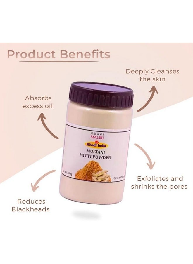 Khadi Multani Mitti Powder 200 G  - Image 2