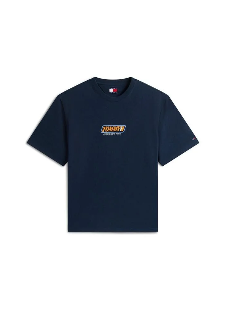 TOMMY JEANS  90s Logo Embroidery Jersey T-Shirt for Men | Best Price UAE