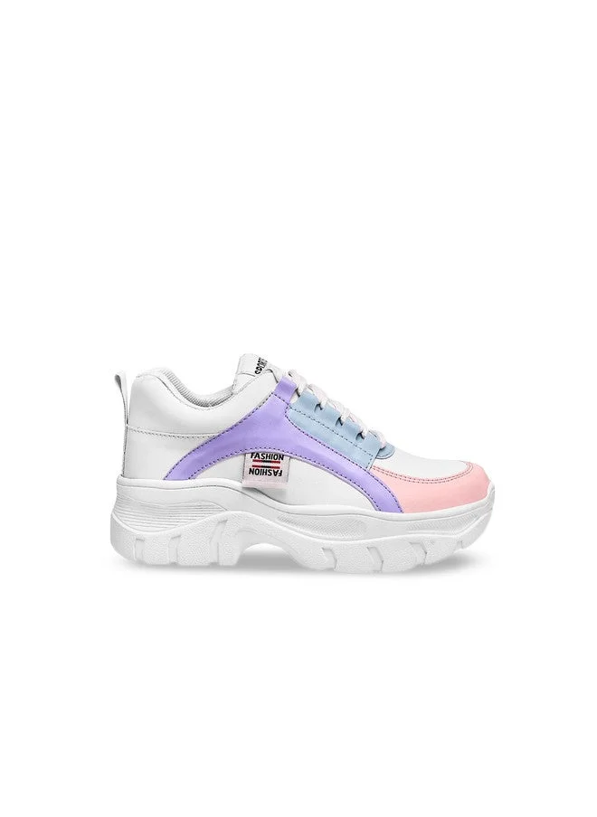 شوتوبيا Shoetopia Girls Colourblocked Sneakers