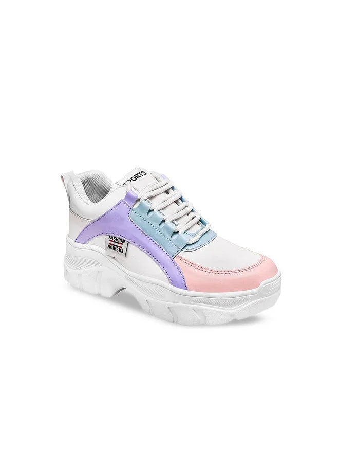 شوتوبيا Shoetopia Girls Colourblocked Sneakers