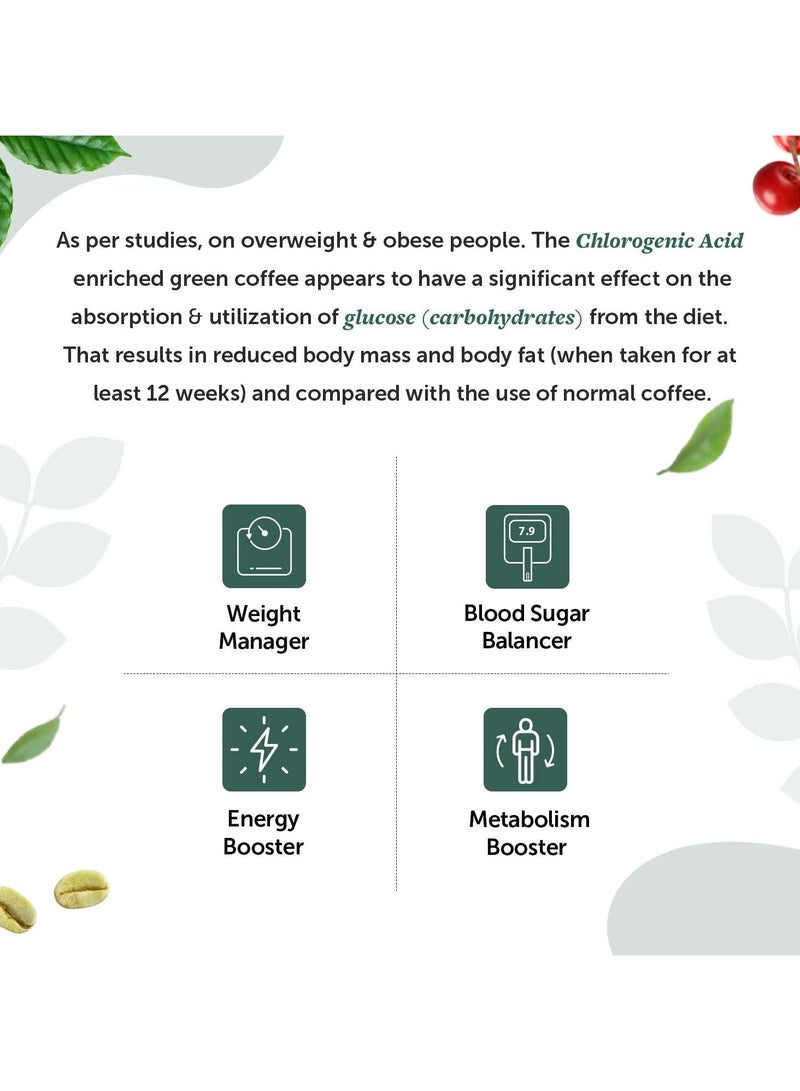 Neuherbs Unroasted Arabica Green Coffee Beans Powder | With Chlorogenic Acid | For Weight Loss Management (200 gm Powder) - Image 4
