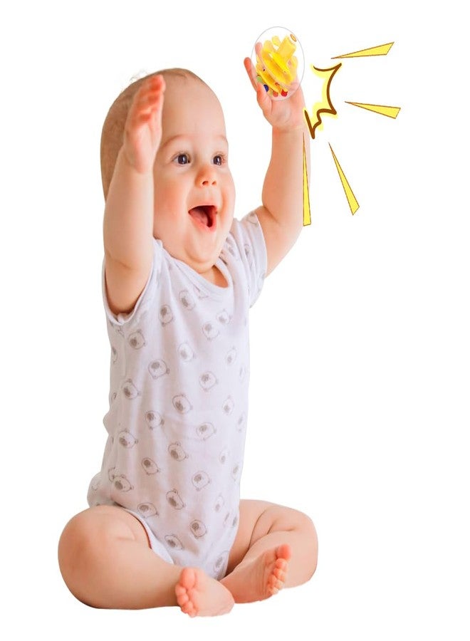 WEofferwhatYOUwant 6-Pack Ball Drop Rattle Balls - 1.8” Clear Polycarbonate for Toddlers Durable & Safe Compatible with Ball Drop Towers Sensory STEM Learning Toy for 9M+ Indoor Educational Play - Image 2