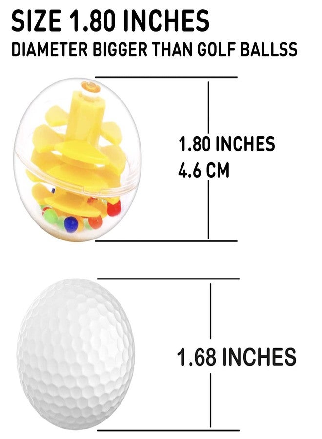 WEofferwhatYOUwant 6-Pack Ball Drop Rattle Balls - 1.8” Clear Polycarbonate for Toddlers Durable & Safe Compatible with Ball Drop Towers Sensory STEM Learning Toy for 9M+ Indoor Educational Play - Image 3