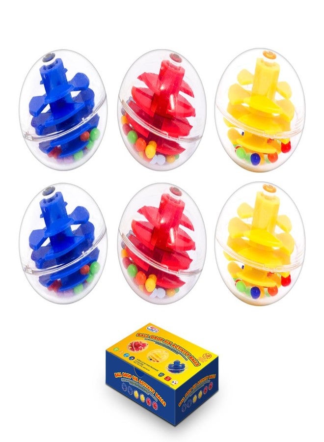 WEofferwhatYOUwant 6-Pack Ball Drop Rattle Balls - 1.8” Clear Polycarbonate for Toddlers Durable & Safe Compatible with Ball Drop Towers Sensory STEM Learning Toy for 9M+ Indoor Educational Play - Image 1