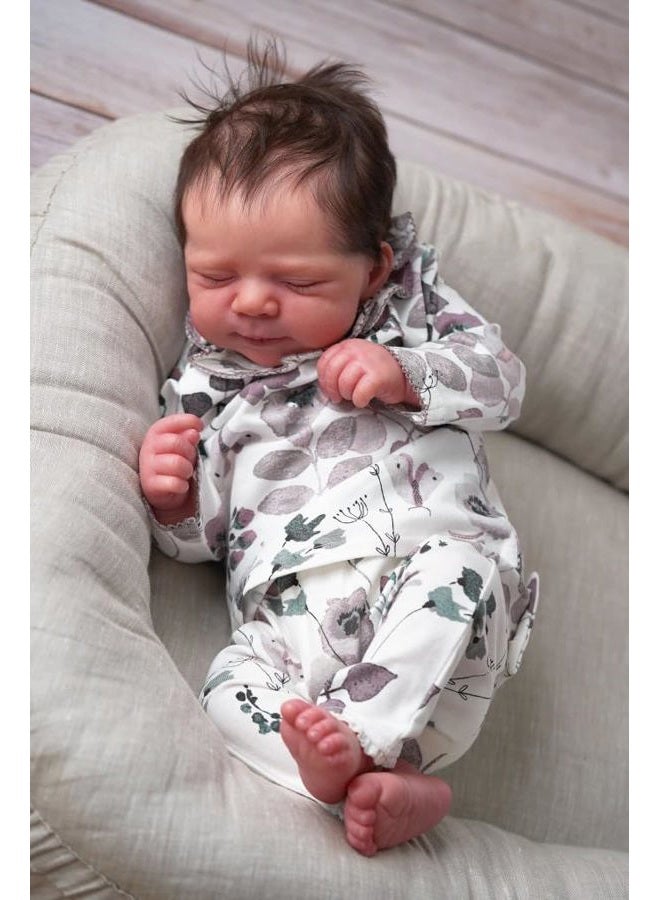 Anano Reborn Baby Dolls Silicone Full Body Girl 18 Inch Lifelike Realistic Baby Doll Full Silicone Real Life Newborn Babys Dolls New Born Soft Body Lifelike Reborn Babies - Image 4
