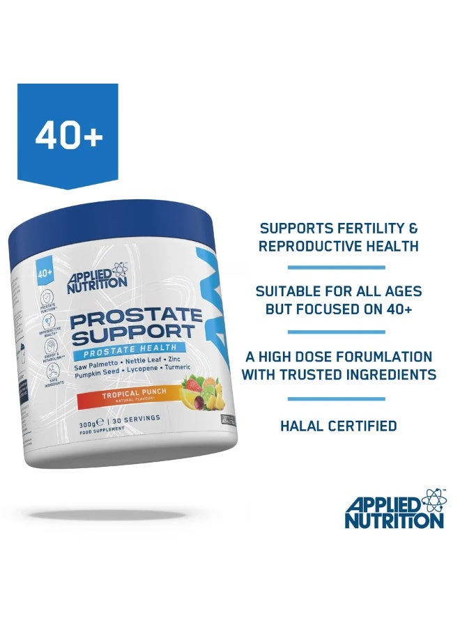 أبلايد نيوتريشن مسحوق دعم البروستاتا بنكهة العصير الاستوائي، ٣٠٠ غرام | تركيبة صحية للرجال مع نخيل المنشار والزنك وبذور اليقطين | يدعم صحة البروستاتا والهرمونات - Image 4