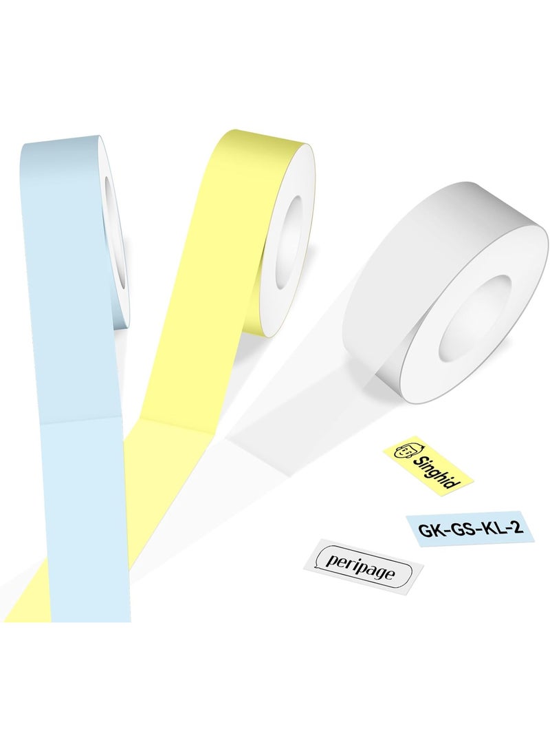 PeriPage Thermal Label Tape 0.55 inches x 13.7 ft, Self-Adhesive Continuous Thermal Sticker, Compatible with P10/D11/D110 Mini Label Printer for Home School Office, 1 Roll, Lemon Yellow Color - Image 4