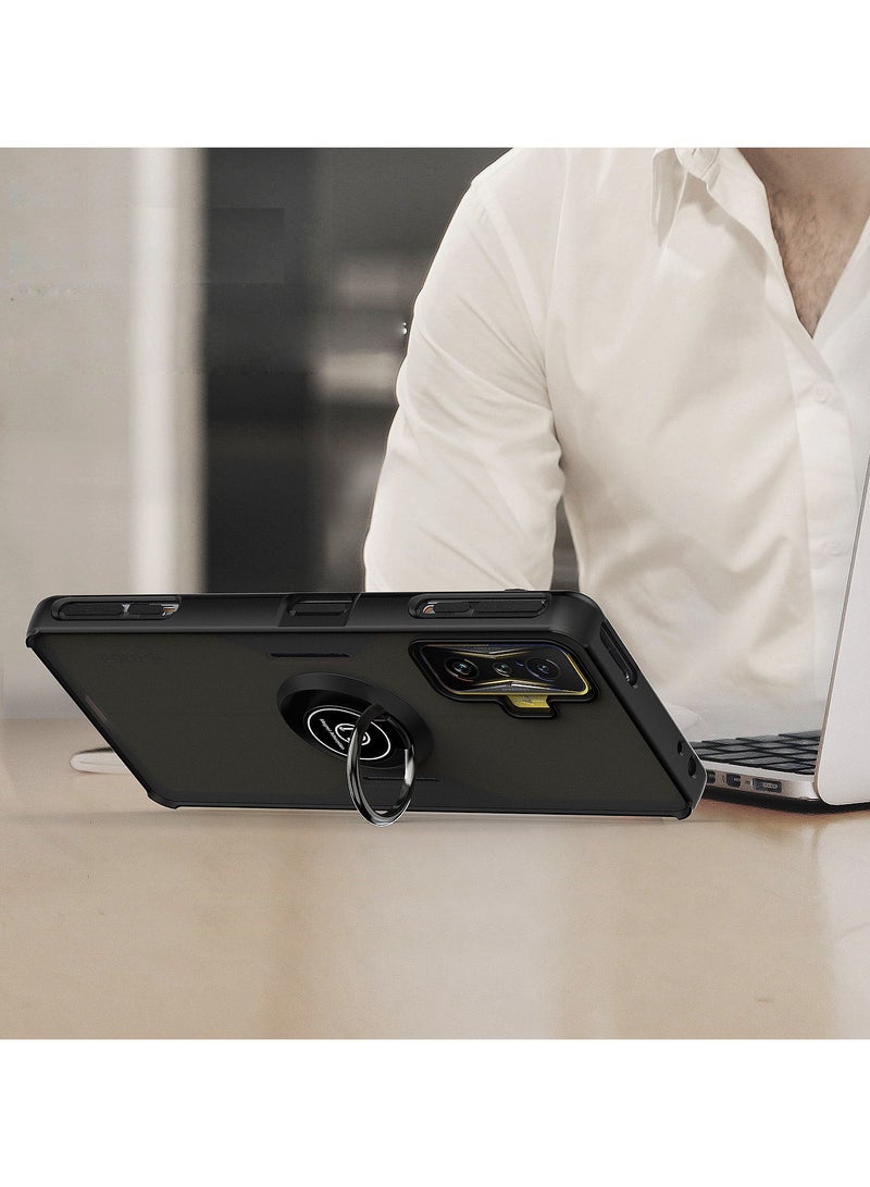 general Compatible with Xiaomi POCO F4 GT  shockproof case with magnetic ring, phone case Xiaomi POCO F4 GT Coqu Ultra Fine Matte Translucent TPU - Image 2