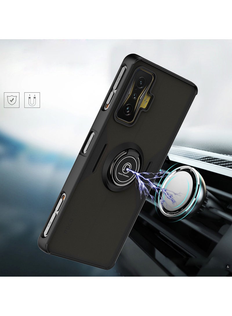 general Compatible with Xiaomi POCO F4 GT  shockproof case with magnetic ring, phone case Xiaomi POCO F4 GT Coqu Ultra Fine Matte Translucent TPU - Image 3