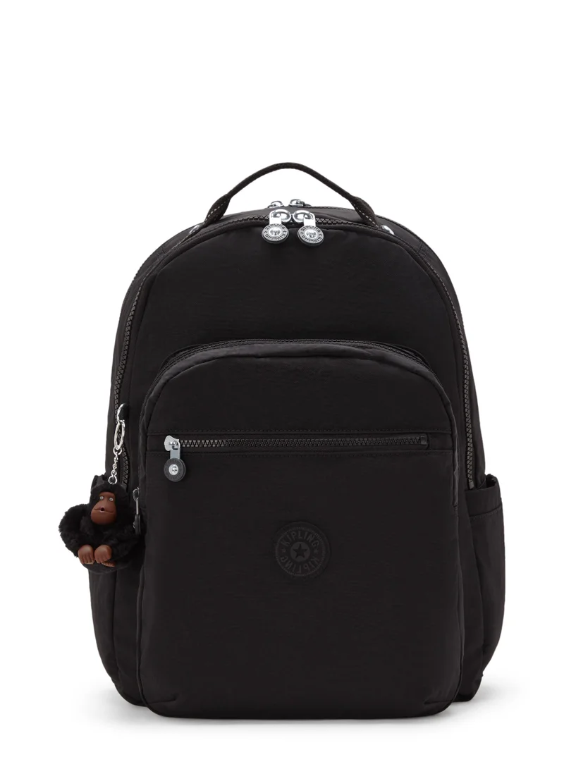 kipling Seoul Lap Large backpack (with laptop compartment) True Black - I4275J99