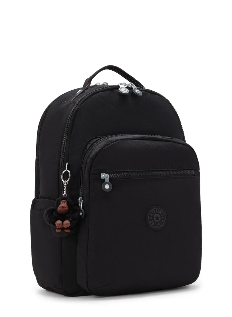 kipling Seoul Lap Large backpack (with laptop compartment) True Black - I4275J99