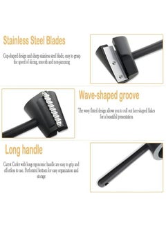 Generic Vegetable Spiral Cutter Carrot Curler Peel Potatoes Cucumber Fruit Flower Tool Kitchen Blade Peeler Rotation Trim Carving Spiralizer Kit  - Image 3